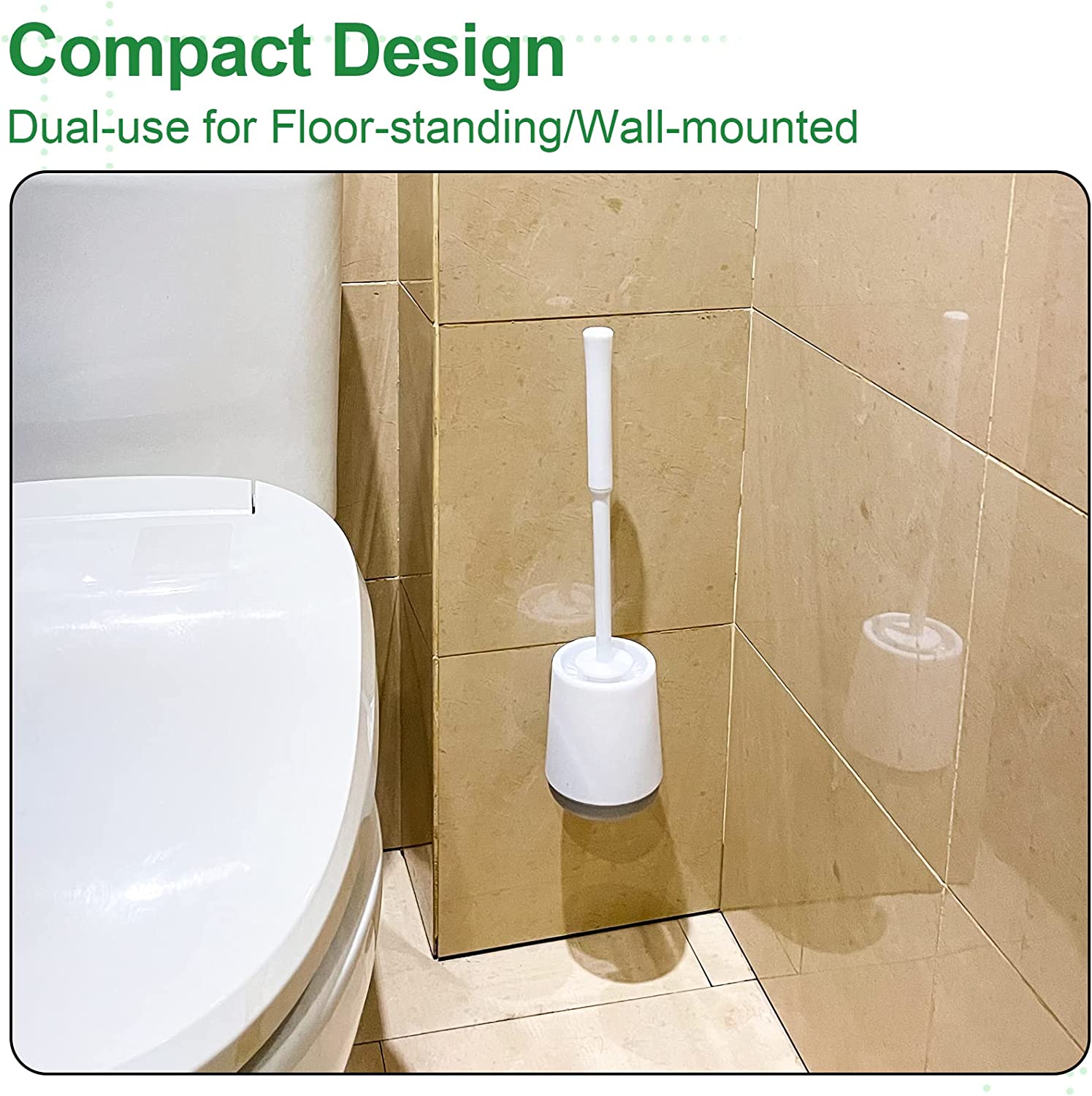 Toilet Bowl Brush Holder Set: Bathroom Deep Cleaning Toilet